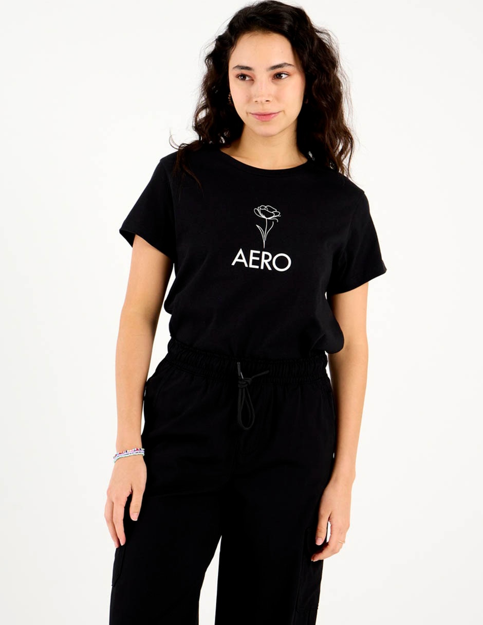Playera manga corta cuello redondo para mujer 2