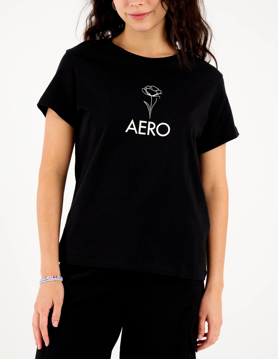 Playera manga corta cuello redondo para mujer 7