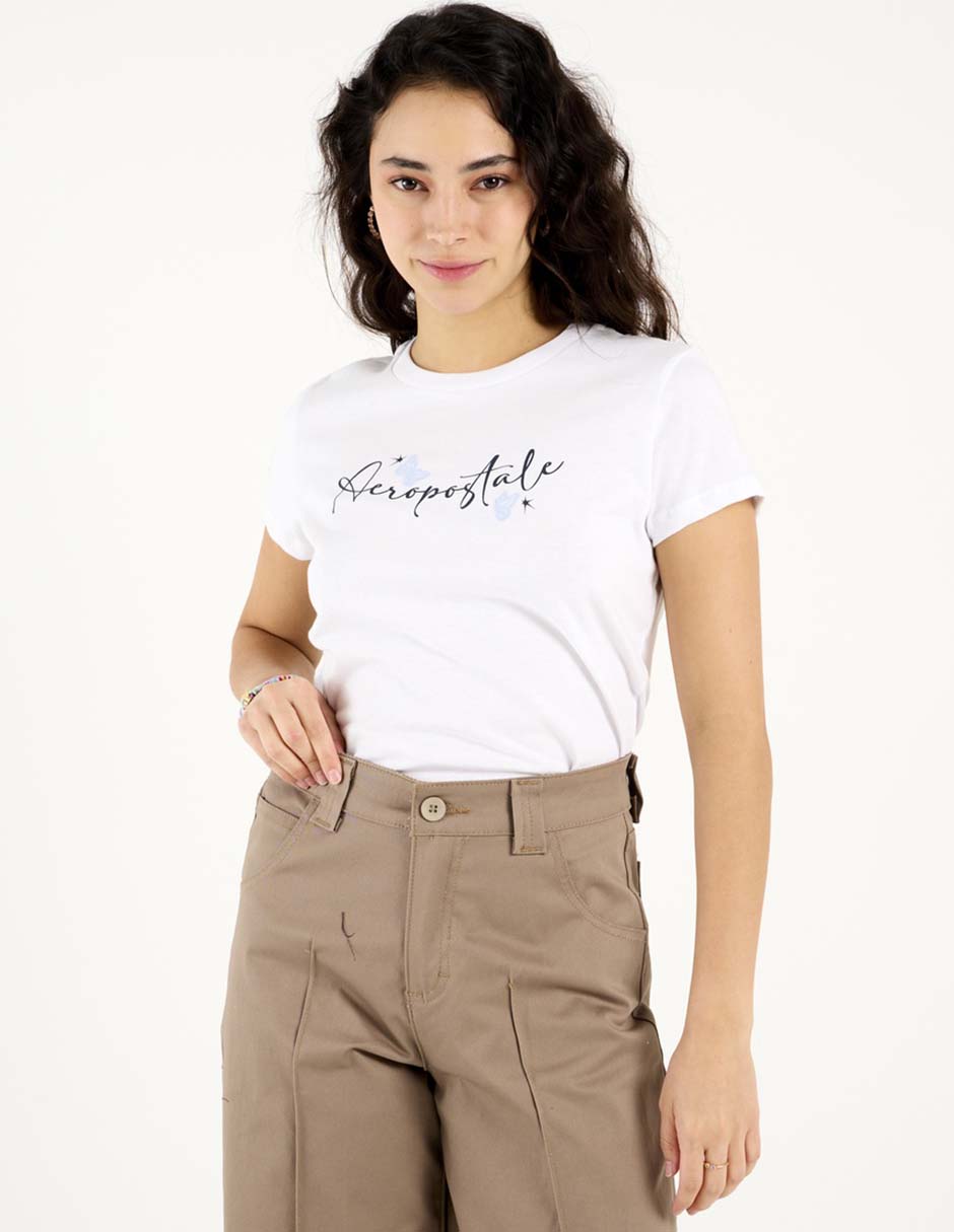 PLAYERA AERO T48673 M/C L, XCH, BLANCO