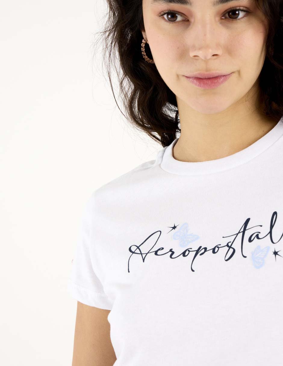 PLAYERA AERO T48673 M/C L, XCH, BLANCO