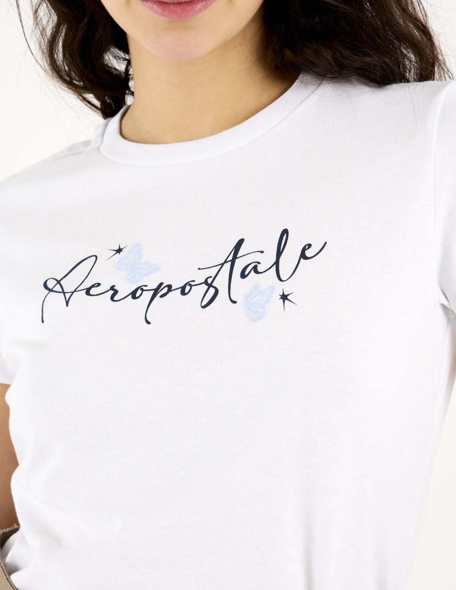 PLAYERA AERO T48673 M/C L, XCH, BLANCO