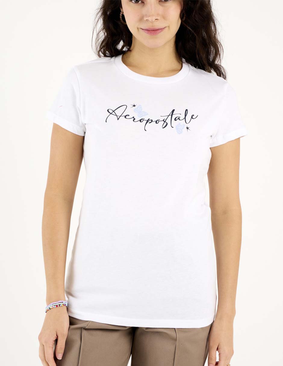 PLAYERA AERO T48673 M/C L, XCH, BLANCO