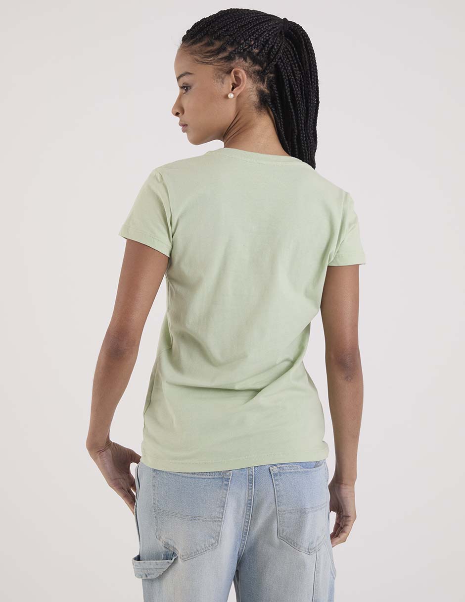 Playera manga corta cuello redondo para mujer 6