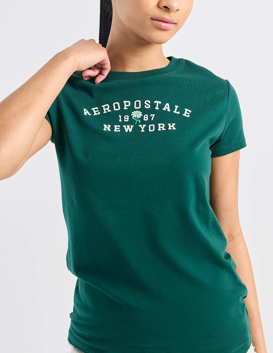 Playera manga corta cuello redondo para mujer 5