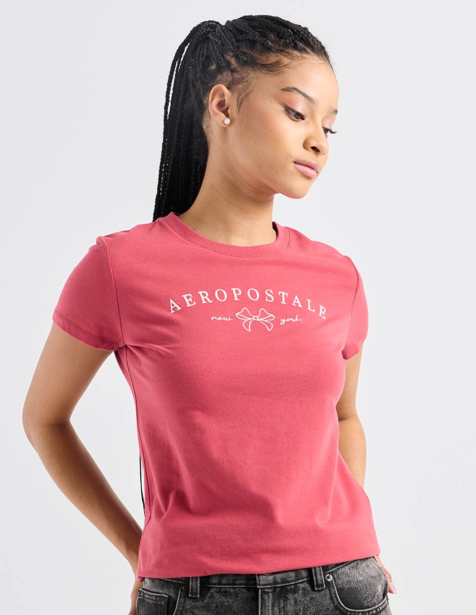 Playera manga corta cuello redondo para mujer 2
