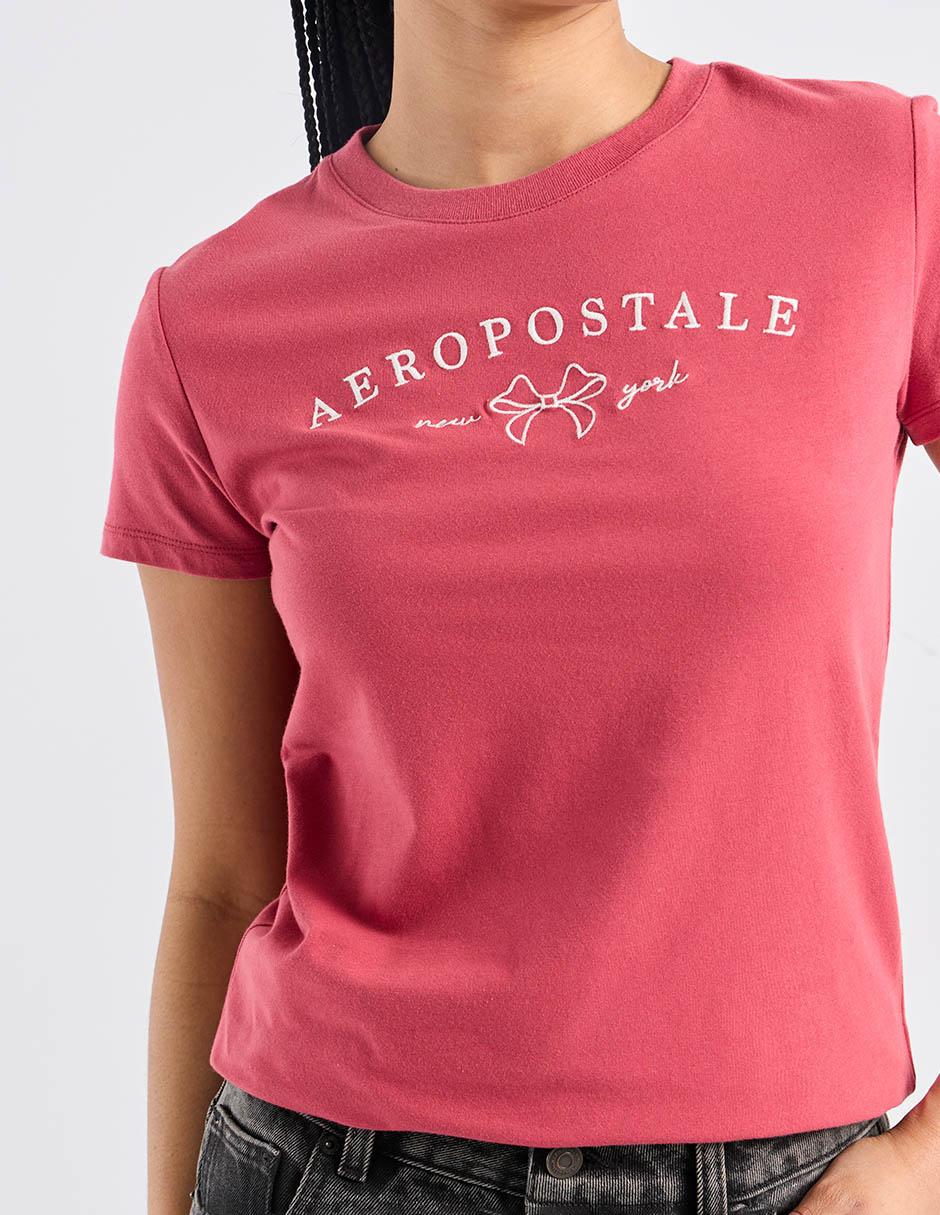 Playera manga corta cuello redondo para mujer 5