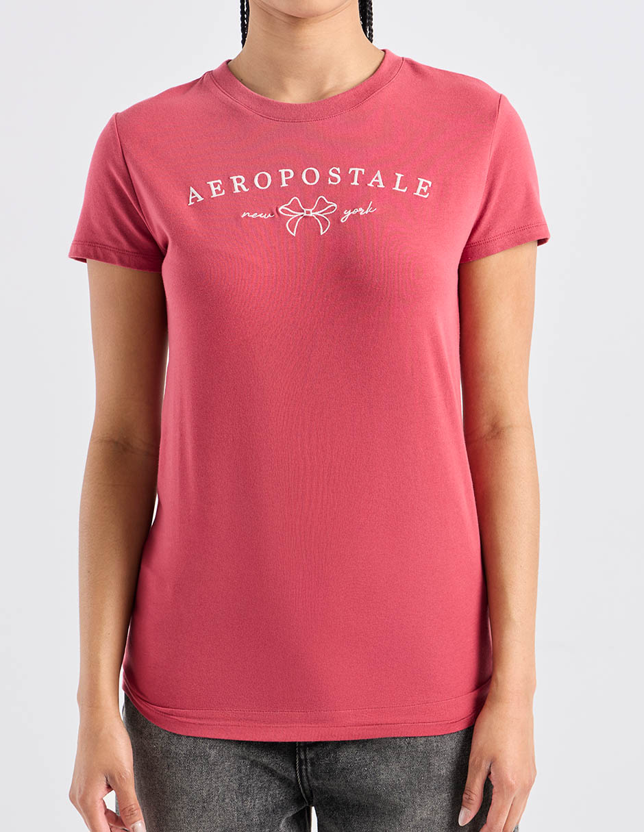 Playera manga corta cuello redondo para mujer 7