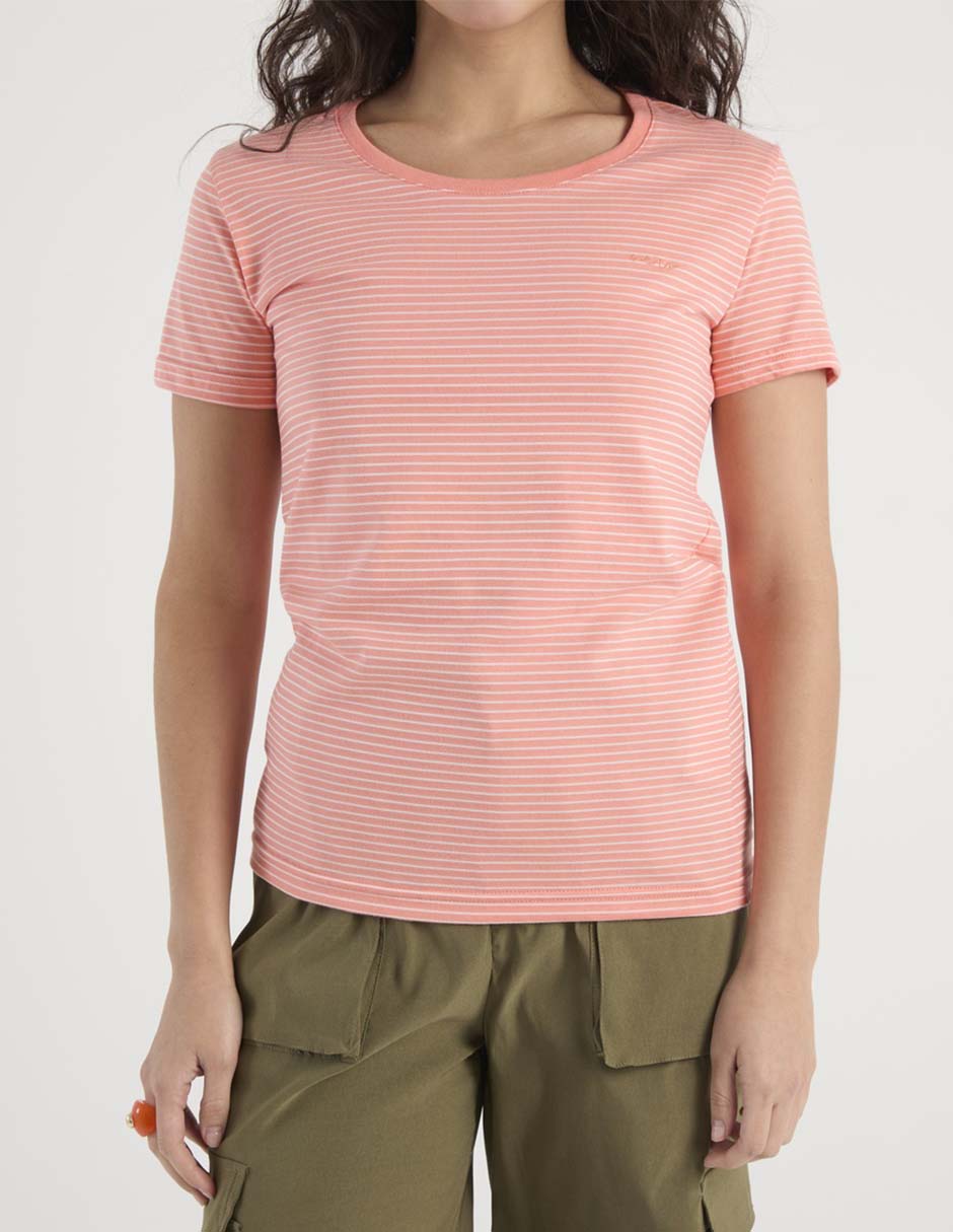 Playera manga corta cuello redondo para mujer 7