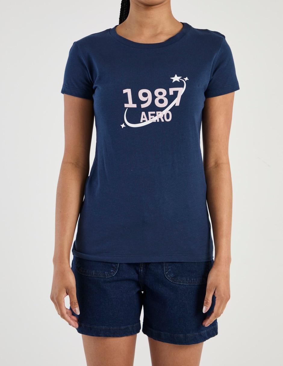 Playera manga corta cuello redondo para mujer 7