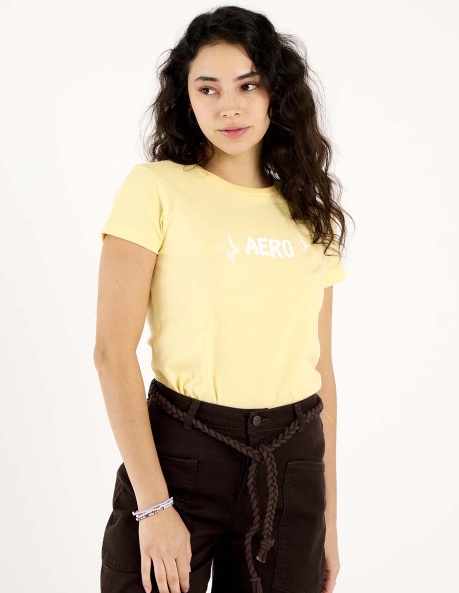 Playera manga corta cuello redondo para mujer 2