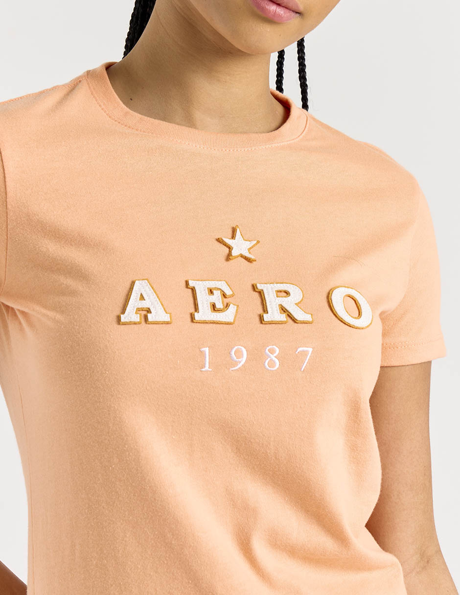 Playera manga corta cuello redondo para mujer 4