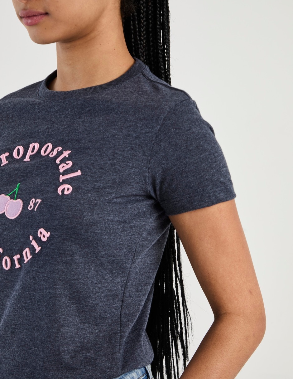 Playera manga corta cuello redondo para mujer 5