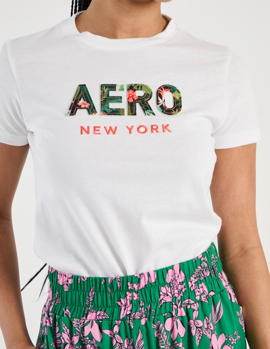 Playera manga corta cuello redondo para mujer 4