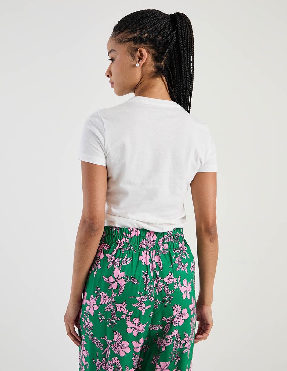Playera manga corta cuello redondo para mujer 6