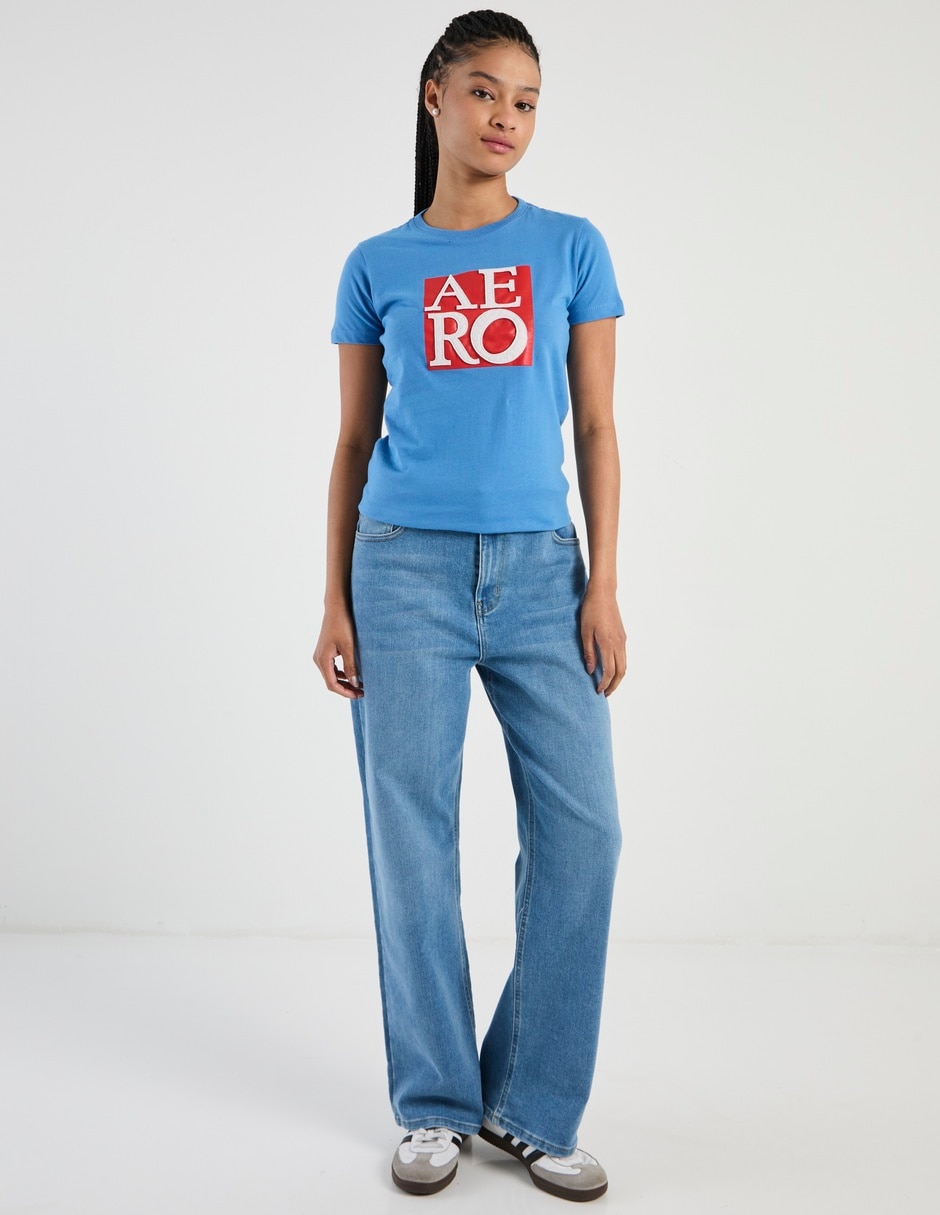 Playera manga corta cuello redondo para mujer 3