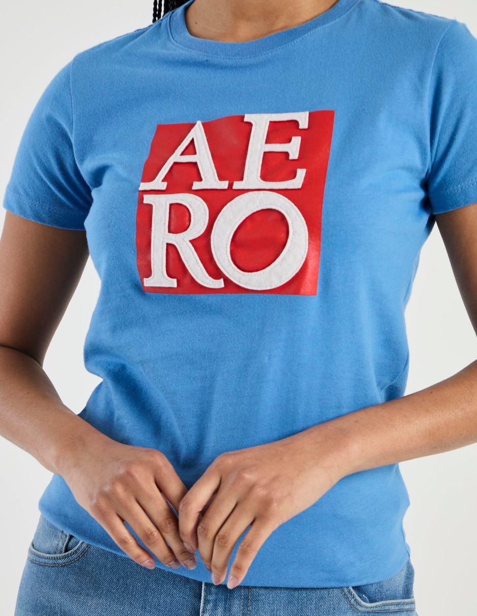 Playera manga corta cuello redondo para mujer 4