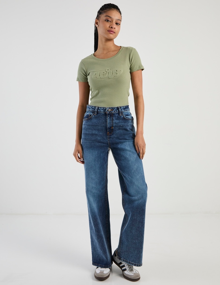 Playera manga corta cuello redondo para mujer 3