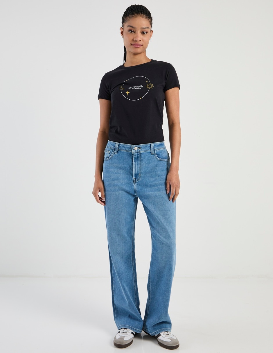 Playera manga corta cuello redondo para mujer 3
