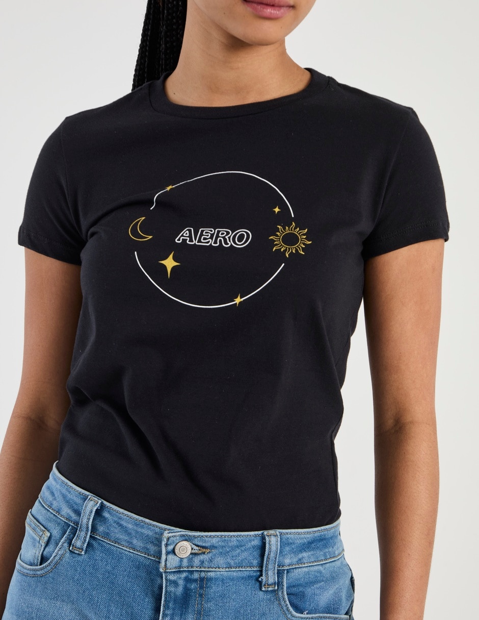Playera manga corta cuello redondo para mujer 4
