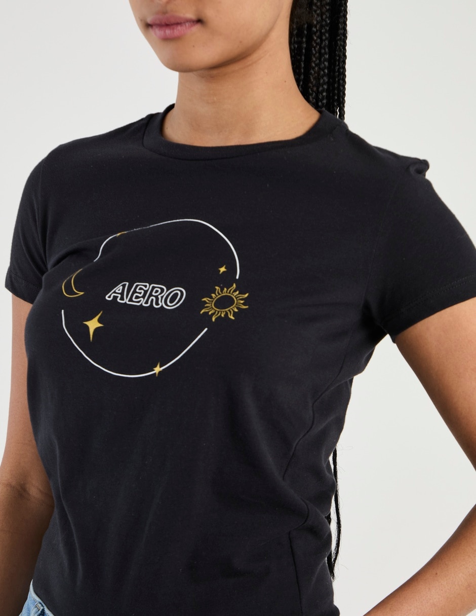 Playera manga corta cuello redondo para mujer 5
