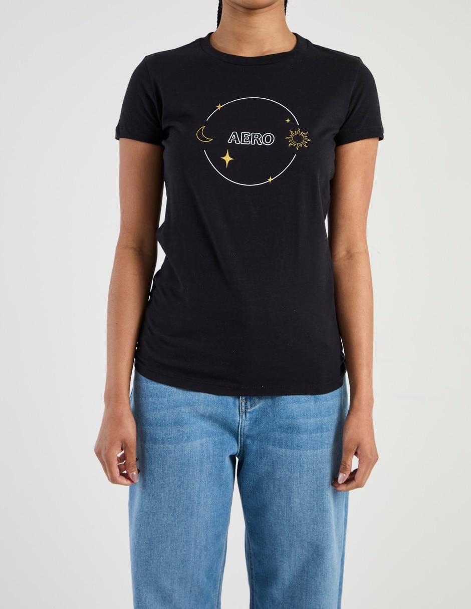 Playera manga corta cuello redondo para mujer 7