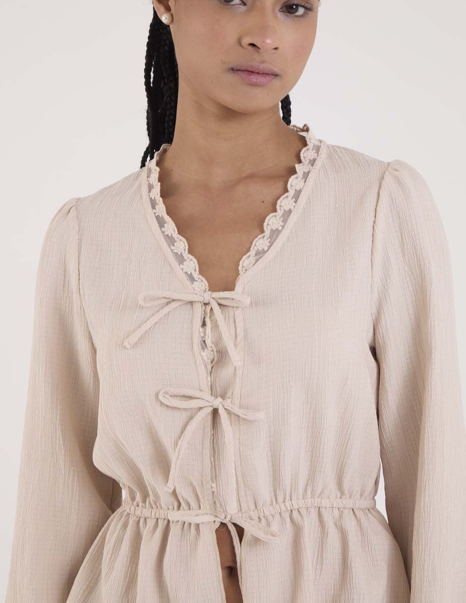 Blusa manga larga para mujer 4