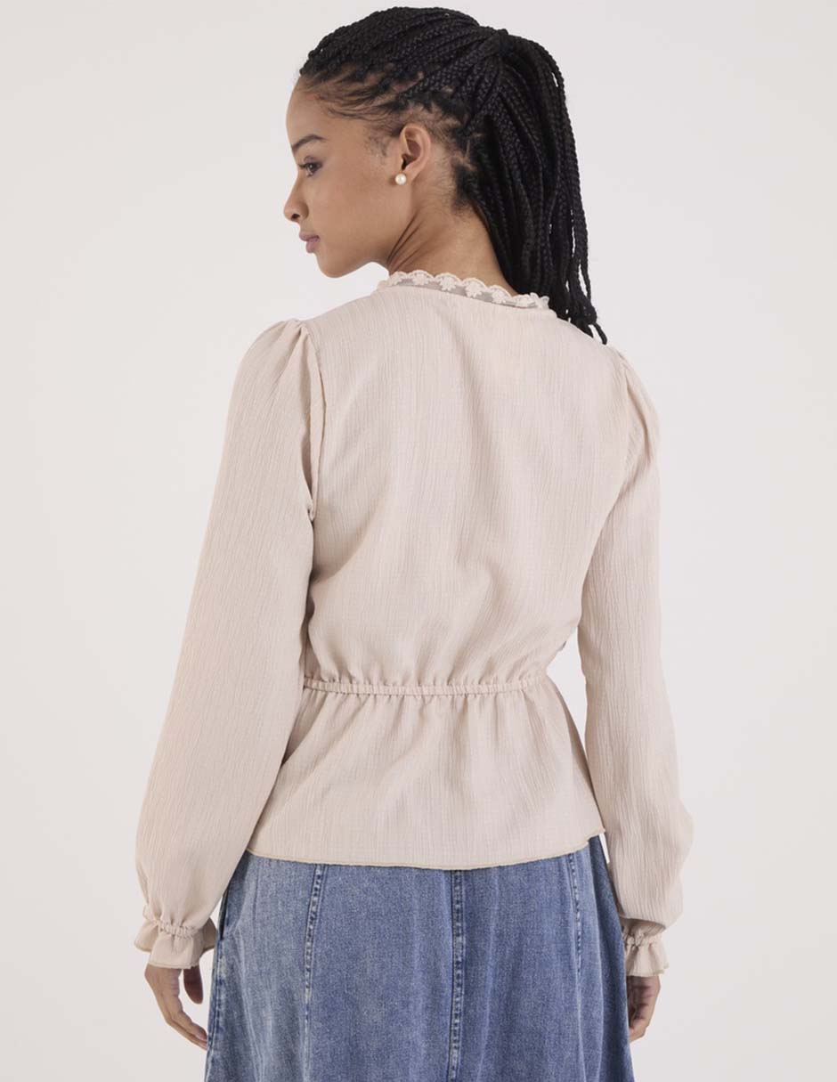 Blusa manga larga para mujer 6