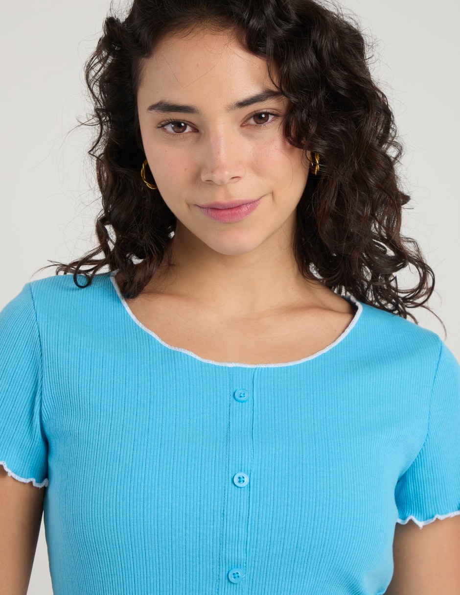 Blusa manga corta para mujer 10