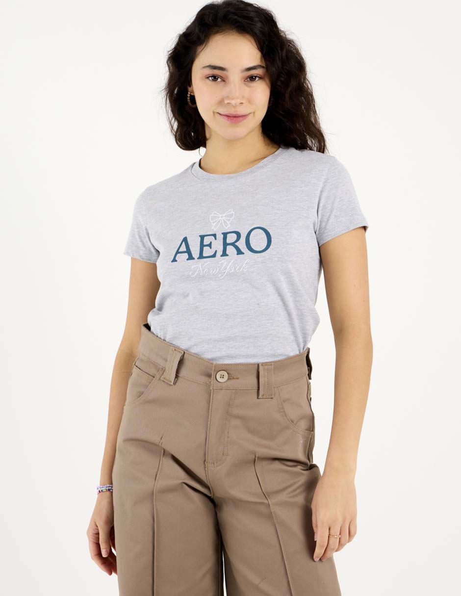 Playera manga corta cuello redondo para mujer 2