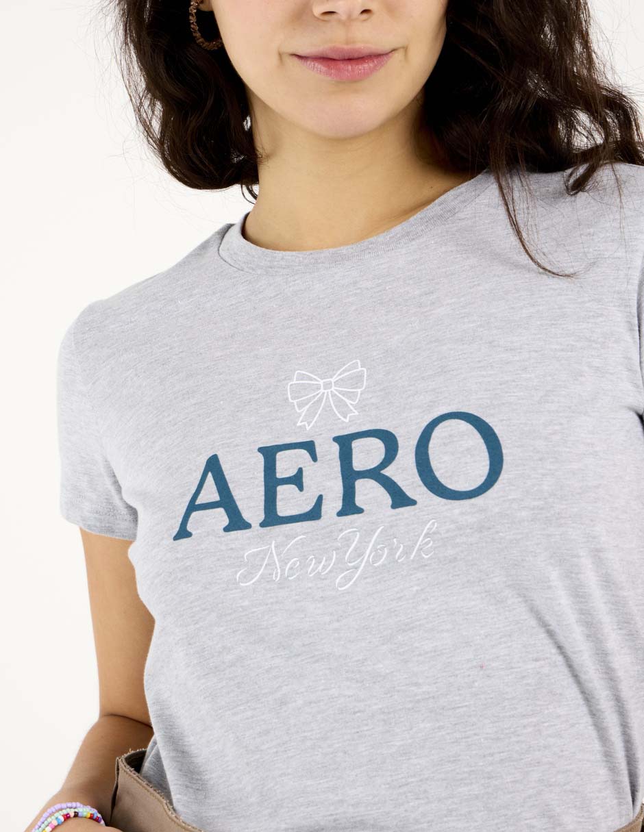 Playera manga corta cuello redondo para mujer 4