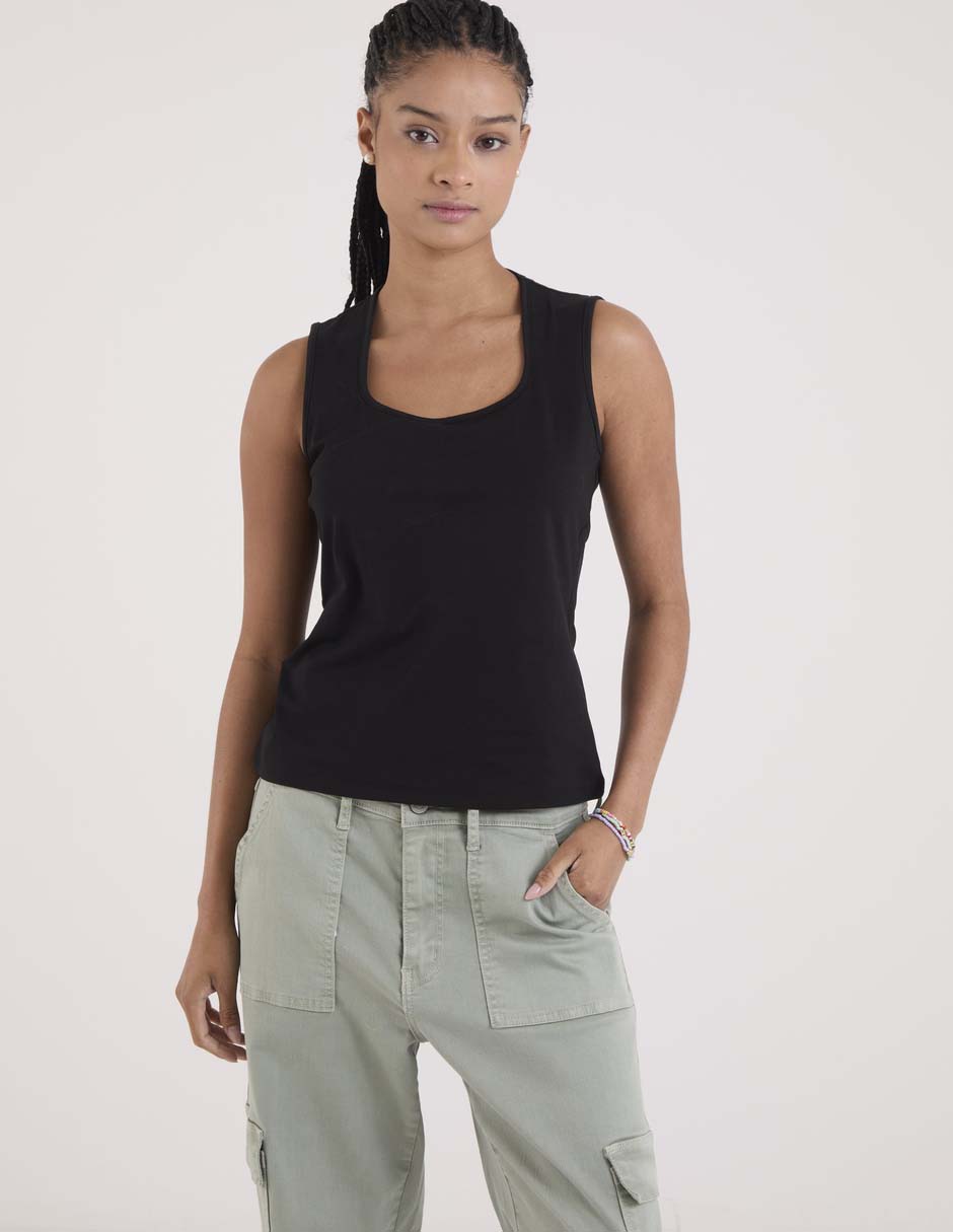Blusa sin manga para mujer