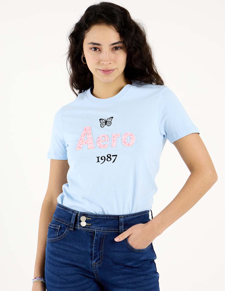 Playera manga corta cuello redondo para mujer 2