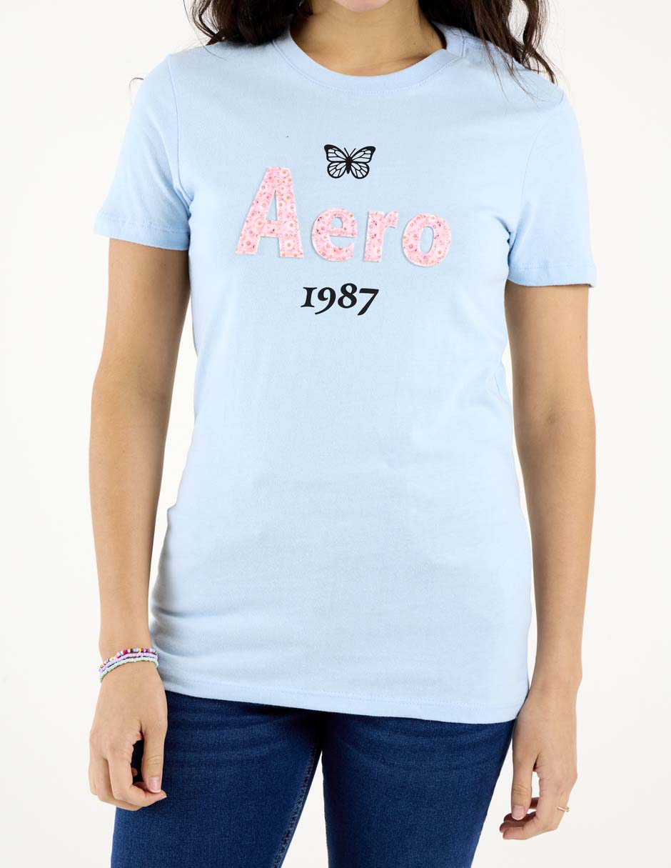 Playera manga corta cuello redondo para mujer 7