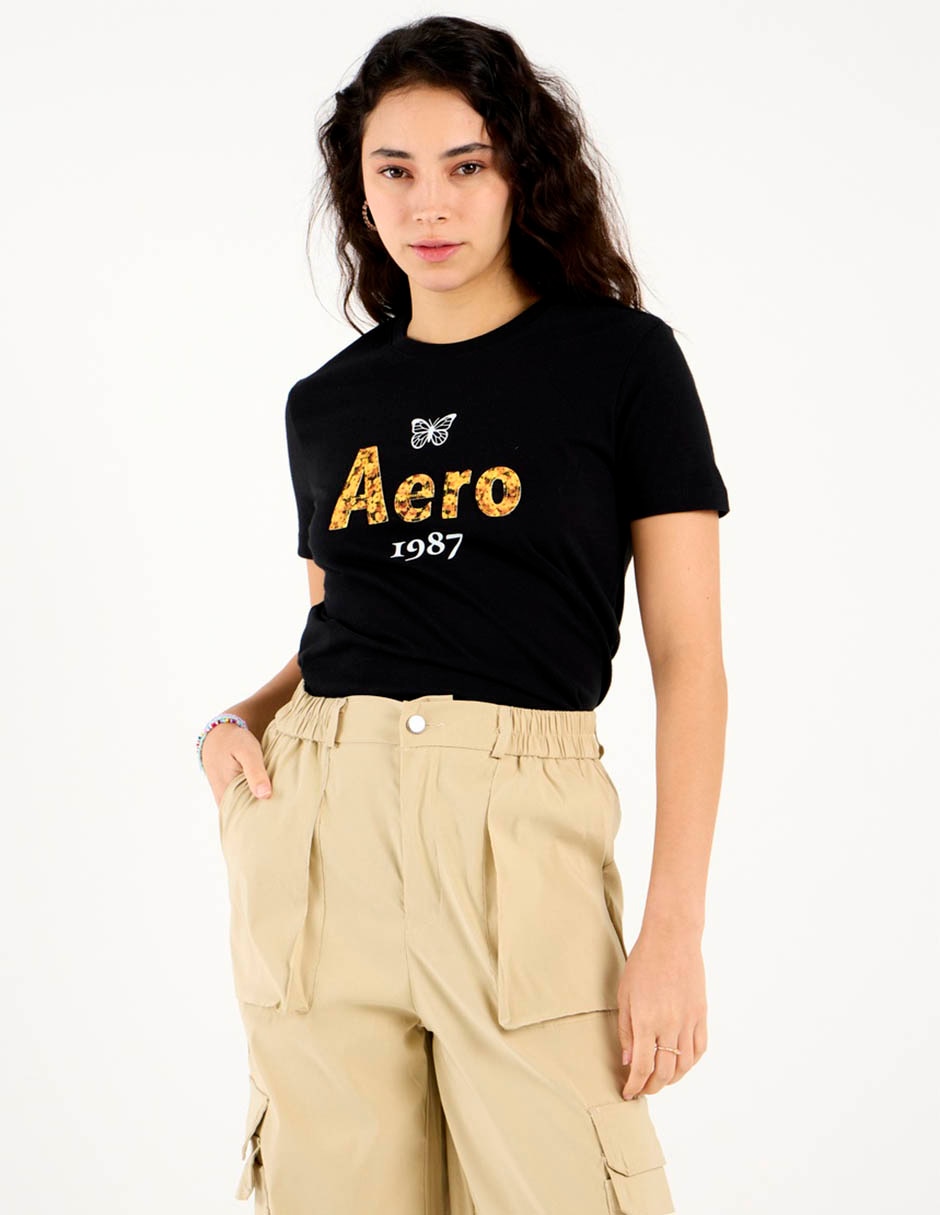 Playera manga corta cuello redondo para mujer 2