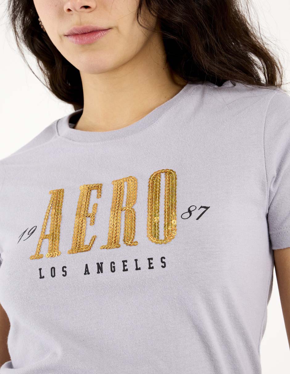 Playera manga corta cuello redondo para mujer 5