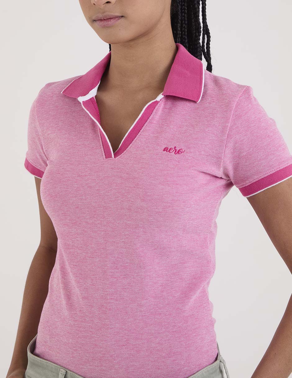 Playera tipo polo para mujer 5