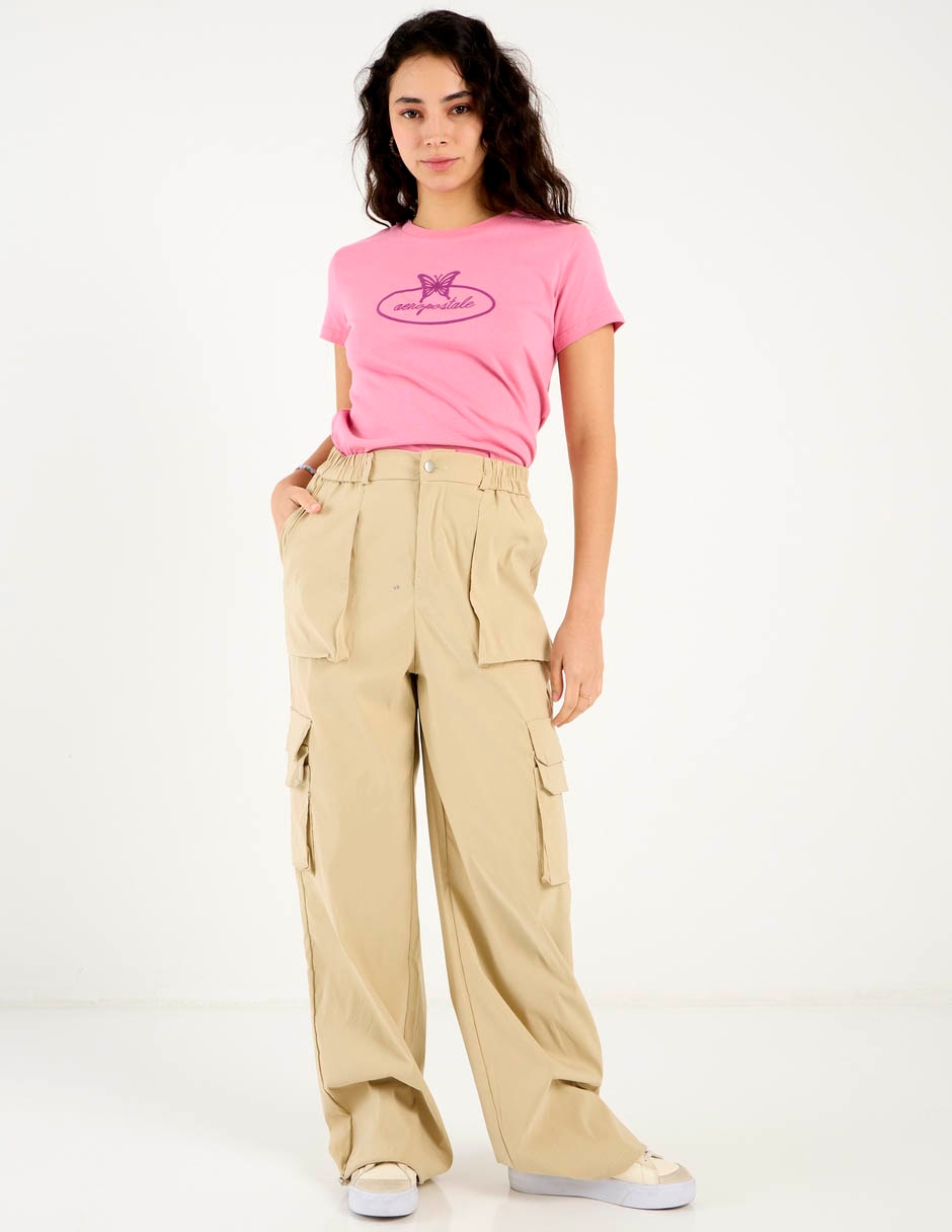 Playera manga corta cuello redondo para mujer 3