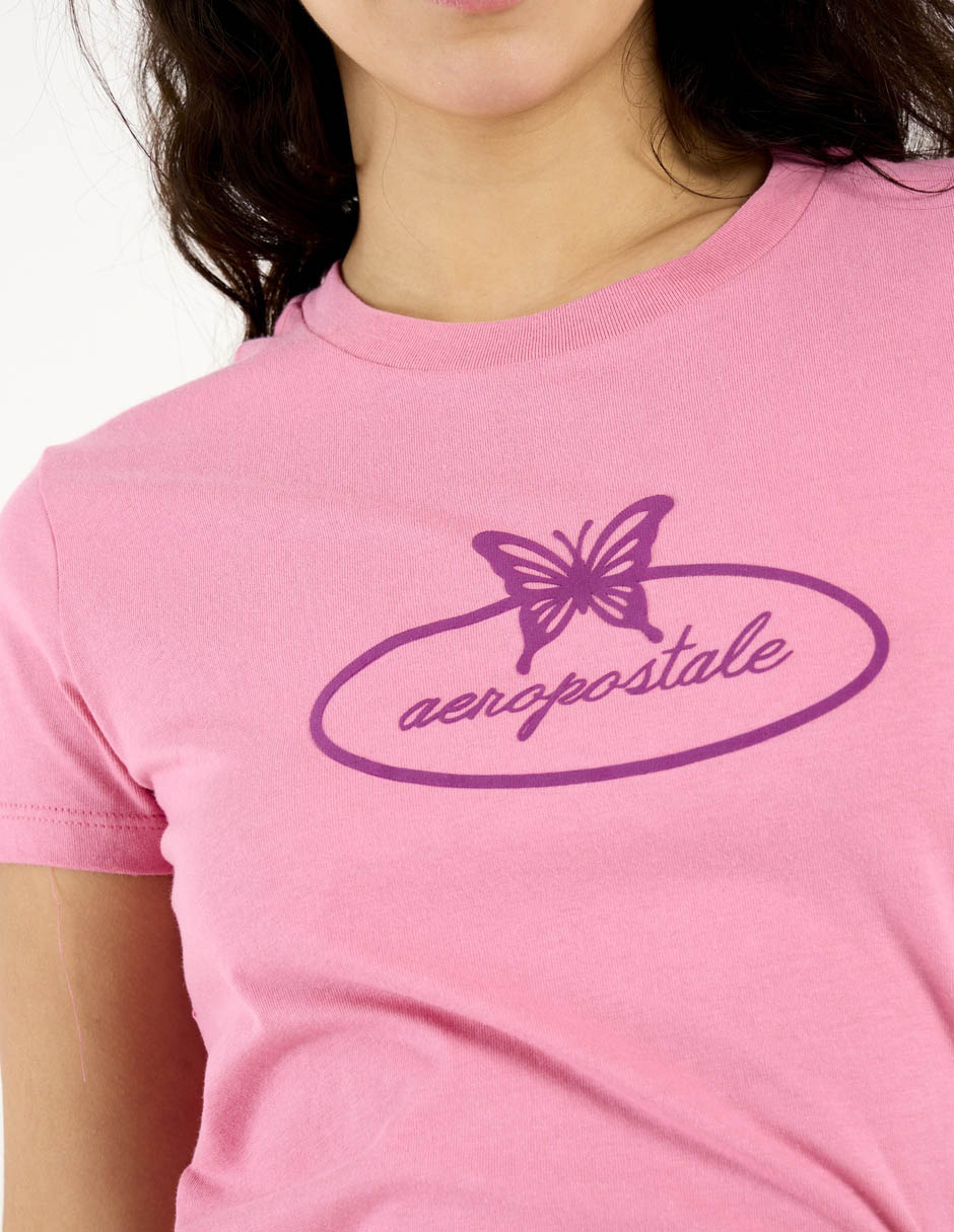 Playera manga corta cuello redondo para mujer 5