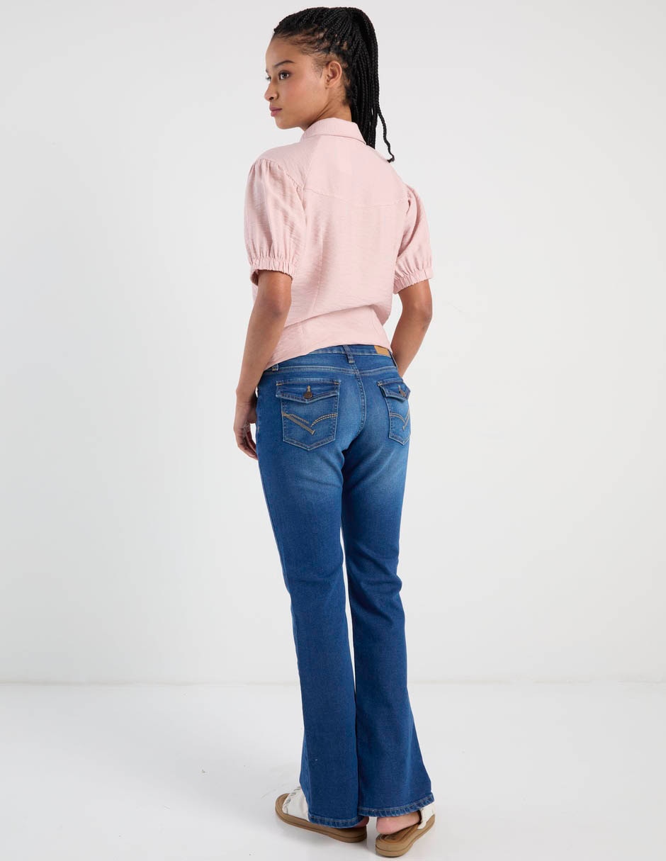 Jeans slim cintura baja para mujer 6