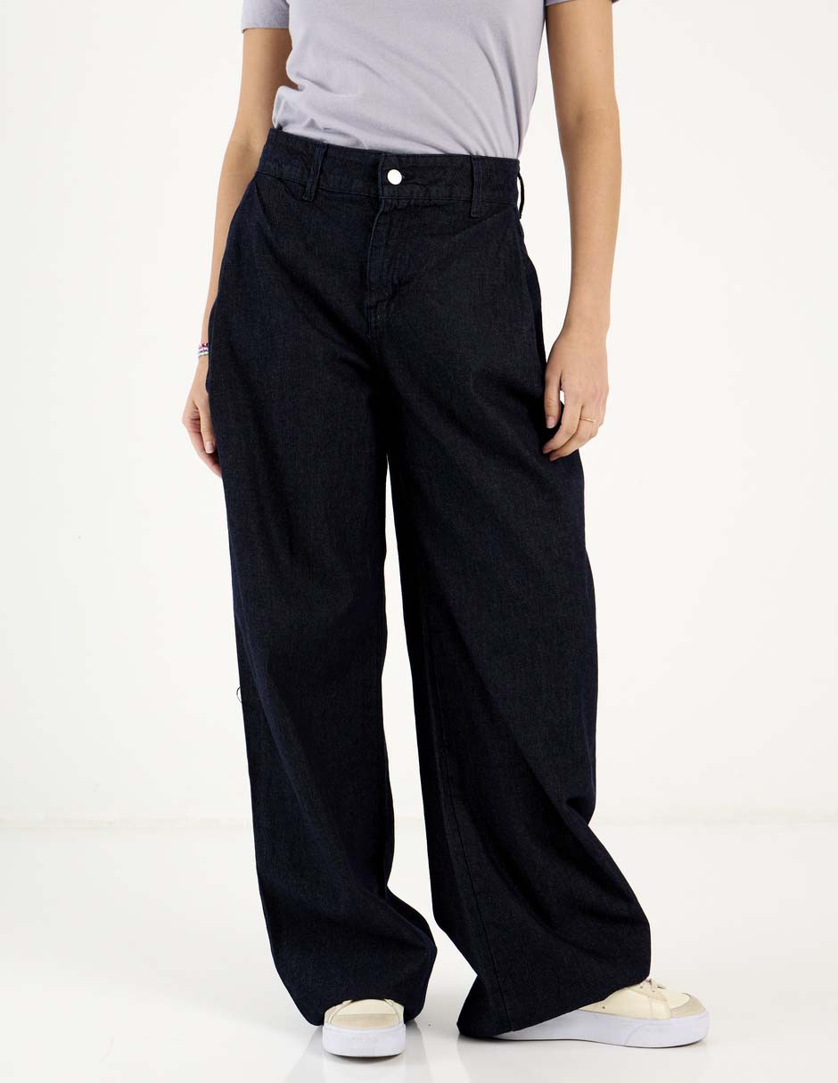 Jeans relaxed baggy cintura alta para mujer
