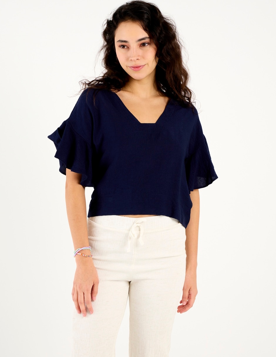 Blusa aéropostale manga al codo para mujer