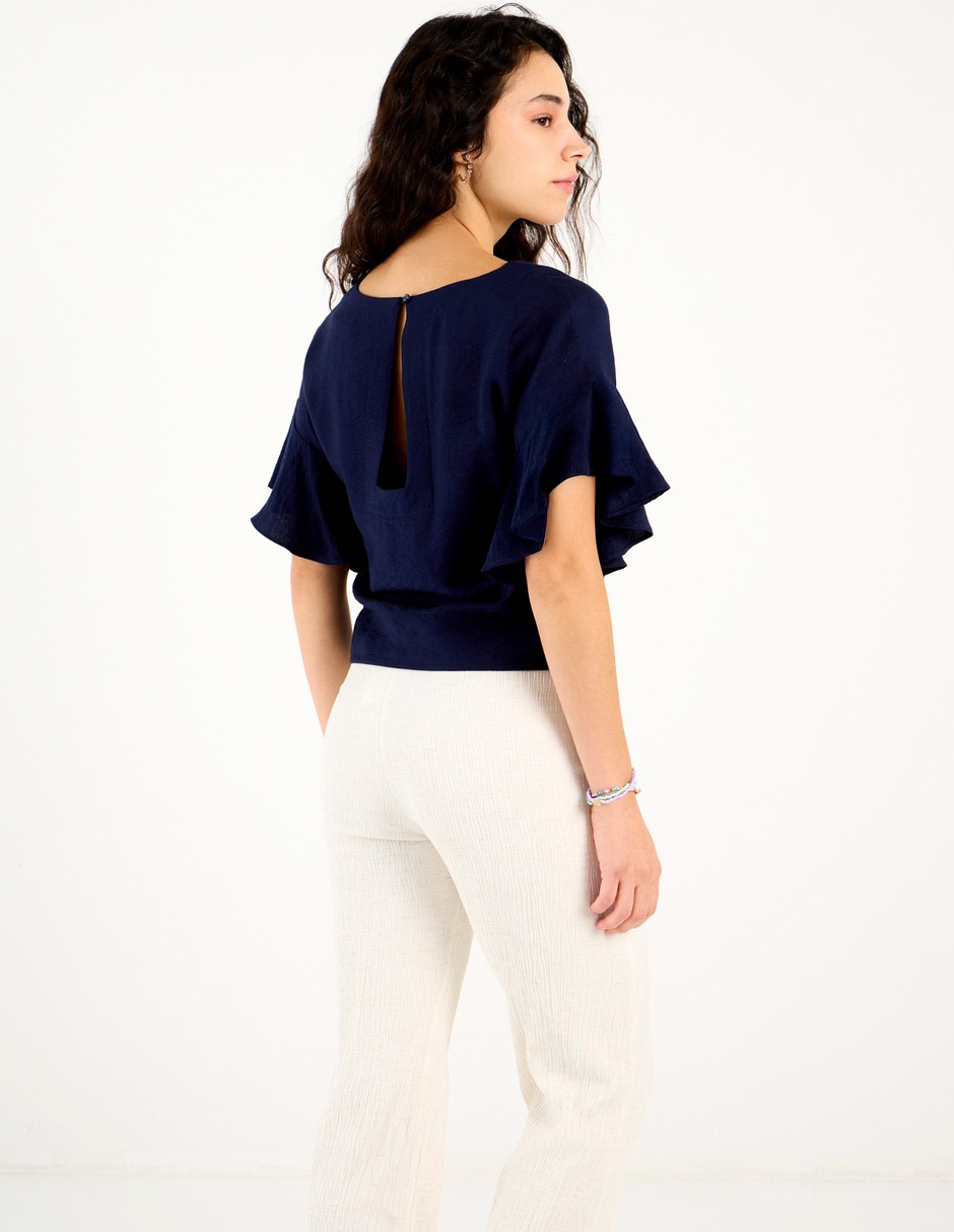Blusa manga al codo para mujer 6