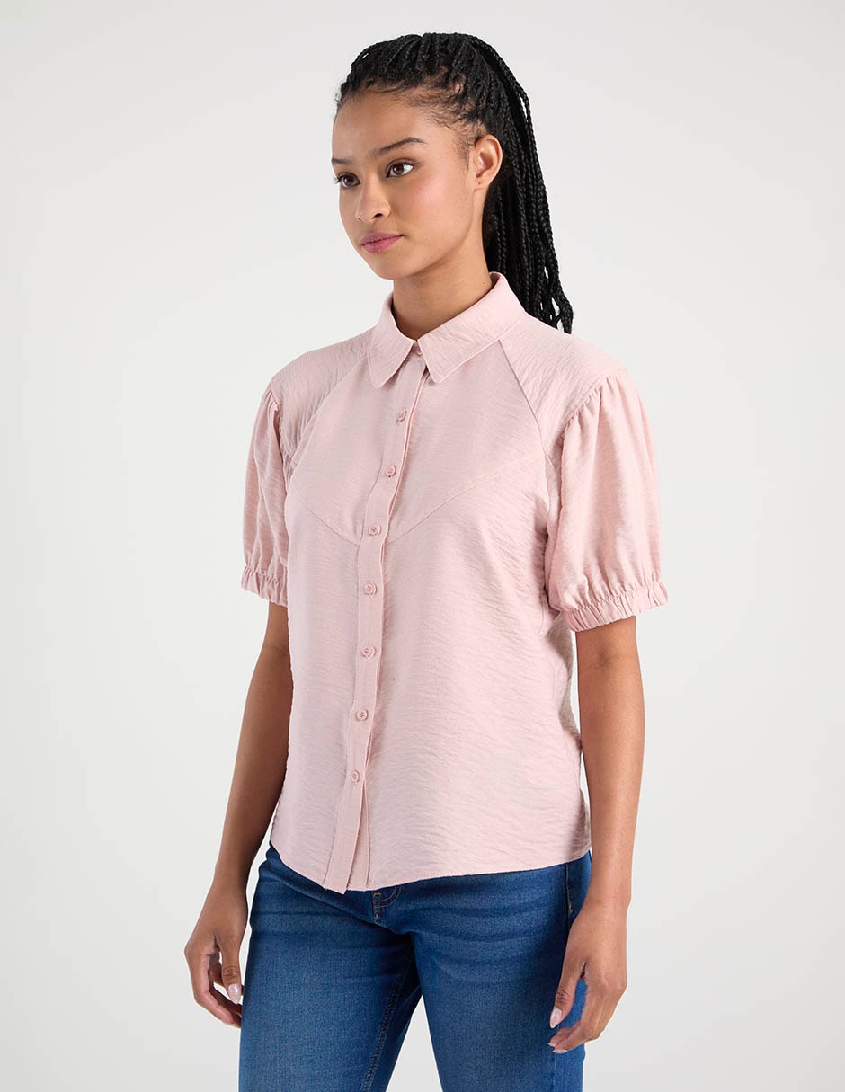 Blusa manga al codo para mujer
