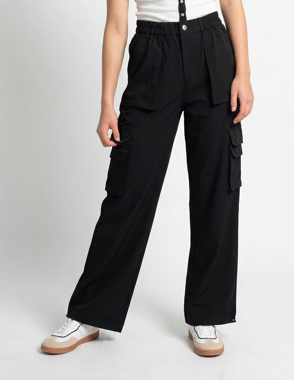 Pantalón cargo amplio para mujer