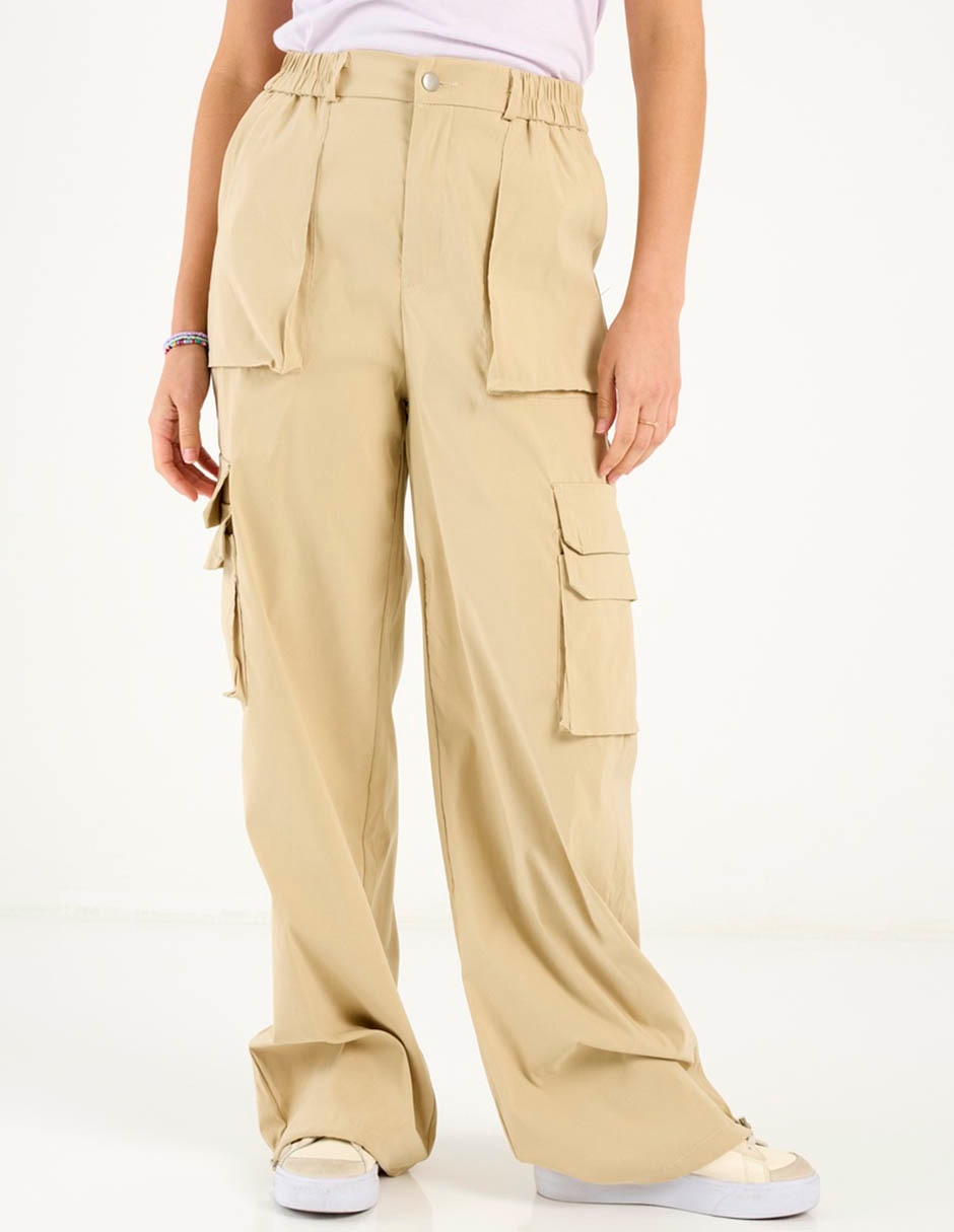 Pantalón cargo amplio para mujer